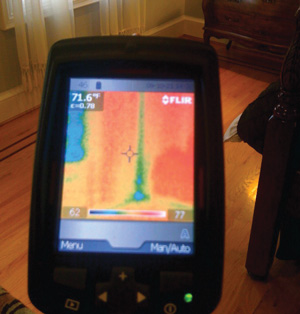 Infrared Camera can reveal air leaks in Longmeadow